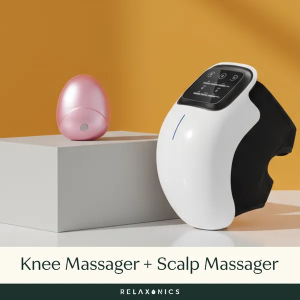White_Abs_Plastic_Head-To-Knee_Relief_Combo_Knee_Massager_+_Scalp_Massager