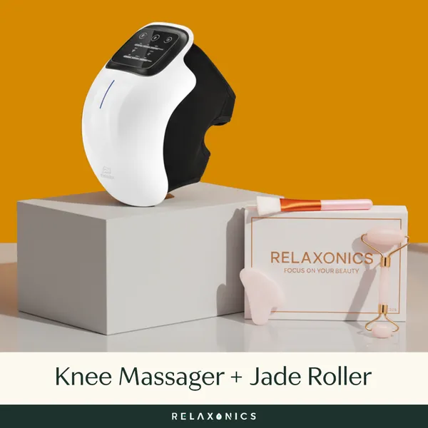 White_Abs_Plastic_Radiant_Recovery_Combo_Knee_Massager_+_Jade_Roller