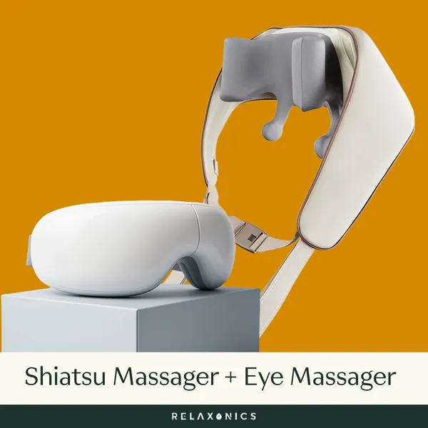 White_Pu_Leather_Ultimate_Comfort_Duo_Shitsu_Massager_+_Eye_Massager