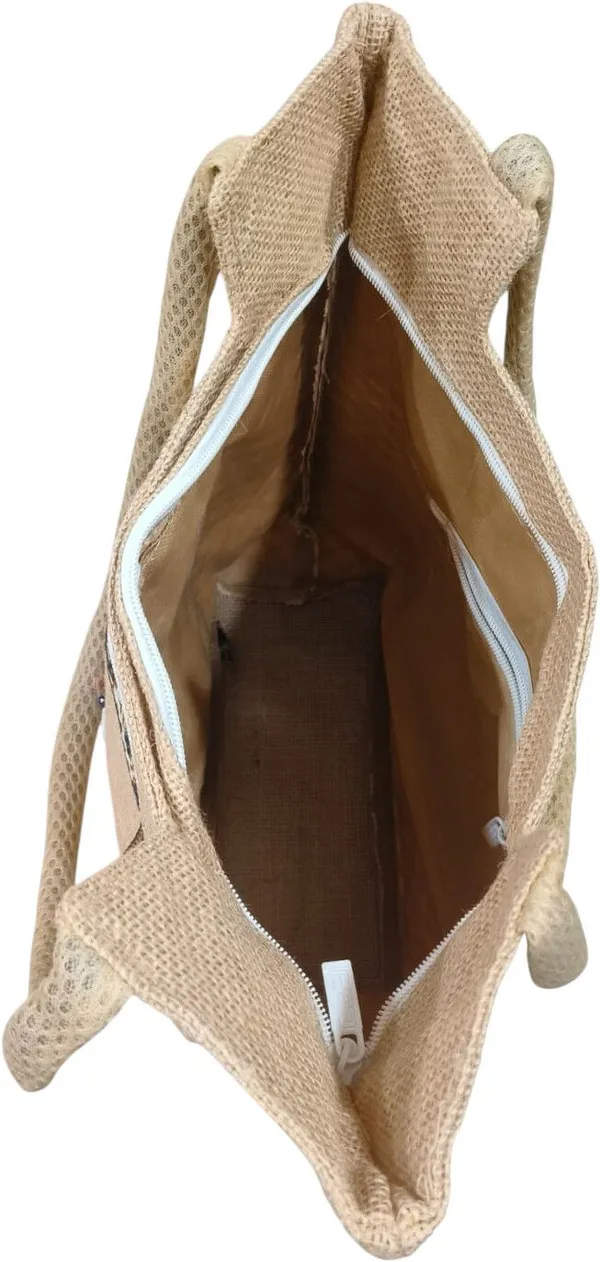 White_Premium_Jute_Multipurpose_Bag_For_Women