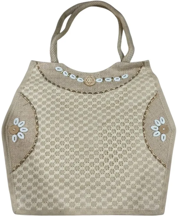 White_Premium_Jute_Multipurpose_Bag_For_Women
