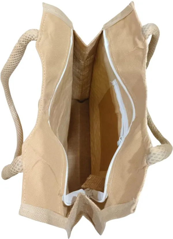 White_Premium_Jute_Multipurpose_Bag_For_Women
