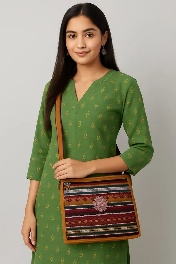 Brown_Premium_Cotton_Handmade_Shoulder_Bag_For_Women