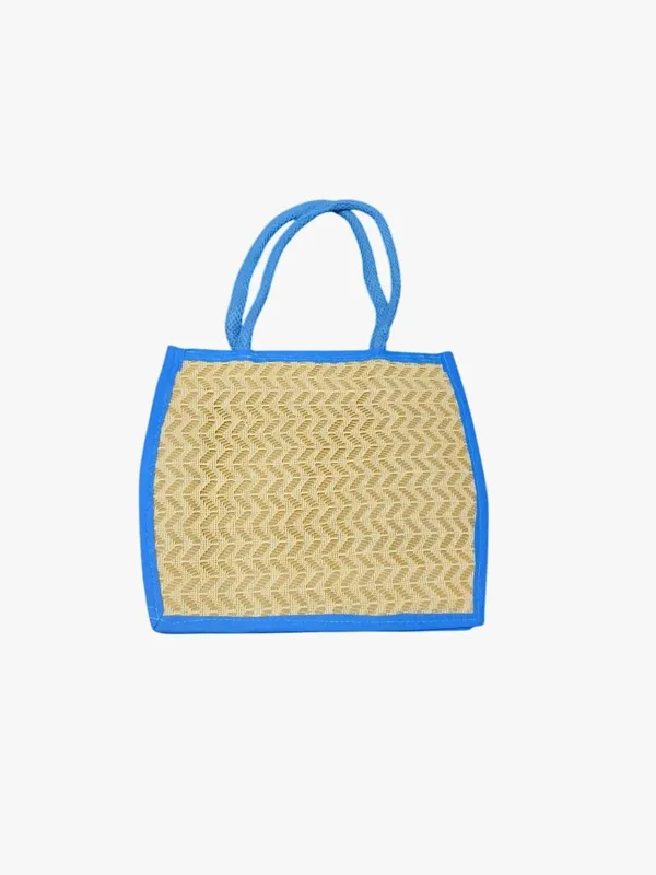 White_&_Blue_Premium_Jute_Multipurpose_Bag_For_Women