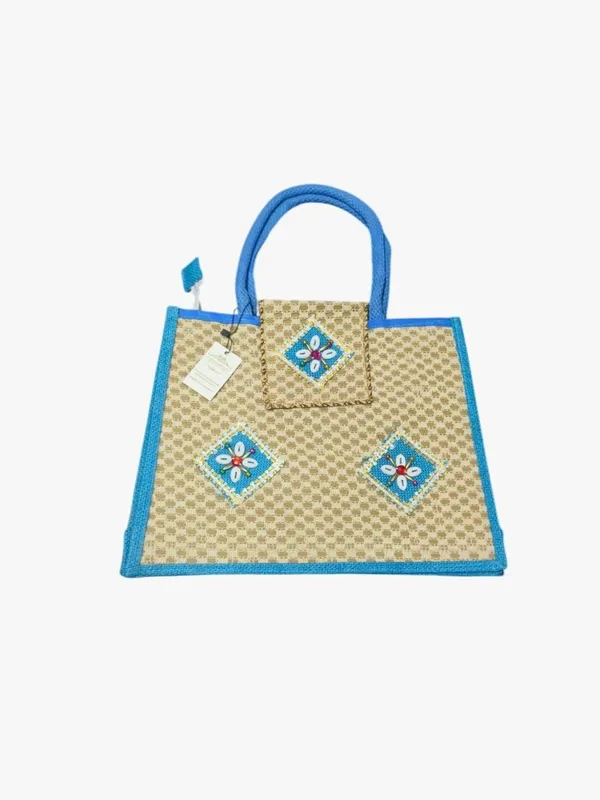 Blue_Premium_Jute_Handcrafted_Multipurpose_Bag_For_Women
