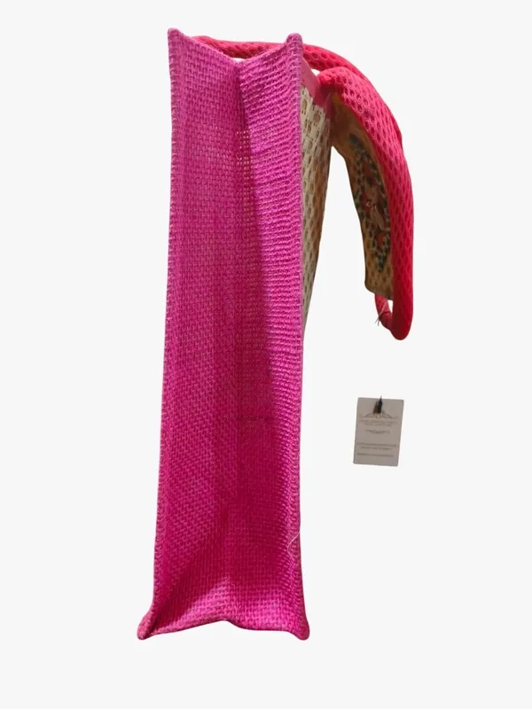 Pink_Premium_Jute_Handcrafted_Multipurpose_Bag_For_Women