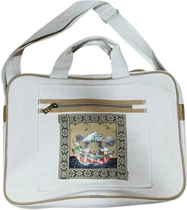 White_Premium_Jute_Handcrafted_Multipurpose_Bag_For_Men_&_Women