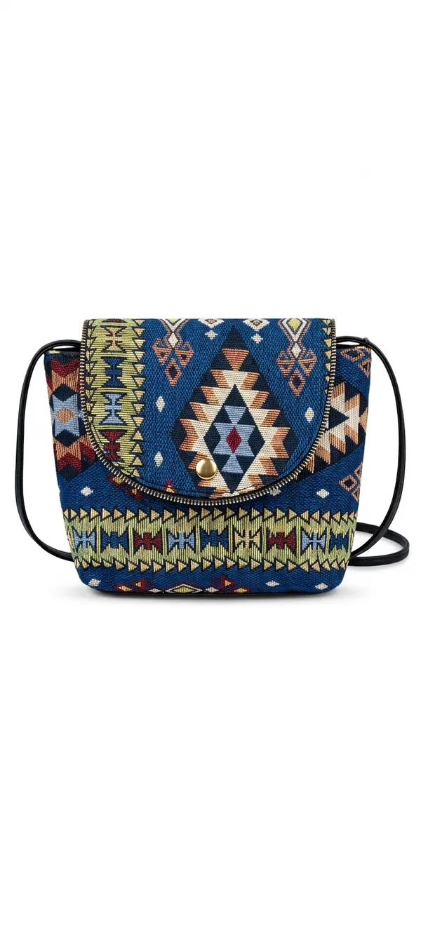 Monochrome_Tribal_-_Geometric_Print_Sling_Bag