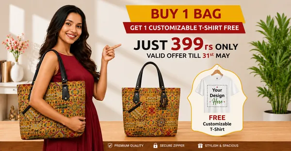 Urban_Mosaic_Heritage_Tote_Premium_Tapestry_Design_+_Customizable_T-Shirt_Free