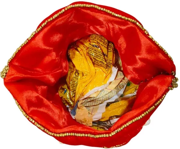 Red_Premium_Velvet_Potli_Bag_For_Women