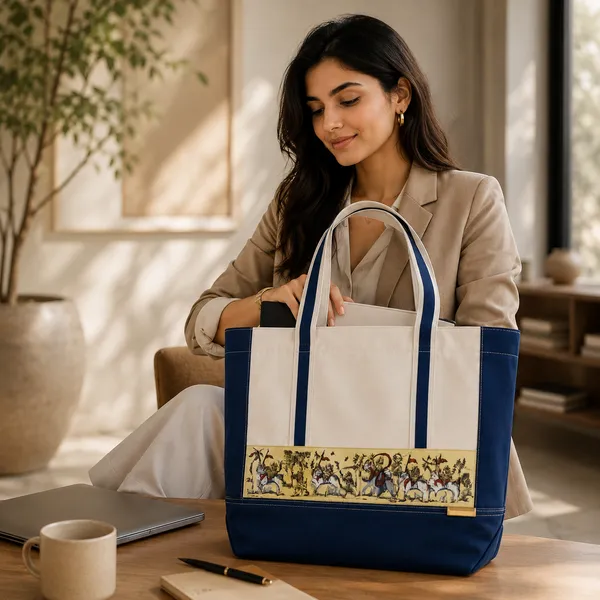 Premium_Canvas_&_Denim_Tote_Bag_with_Traditional_Art_Print_|_Reusable_Shopping,_Office_&_Travel_Shoulder_Bag_for_Women_Get_Free_Neckband_Till_Dhanteras