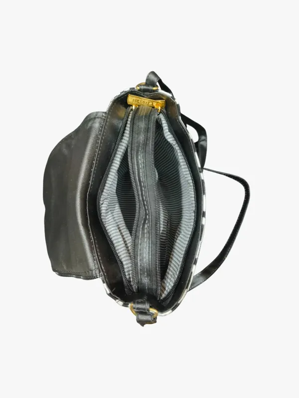 Artisanal_Monochrome_Geometric_Jacquard_Sling_Bag_|_Handcrafted_Crossbody_with_Zippered_Flap_Detail