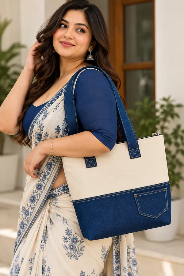 Classic_Denim_&_Canvas_Tote_Bag_With_Front_Pocket_For_Shopping,_Office,_College_&_Travel