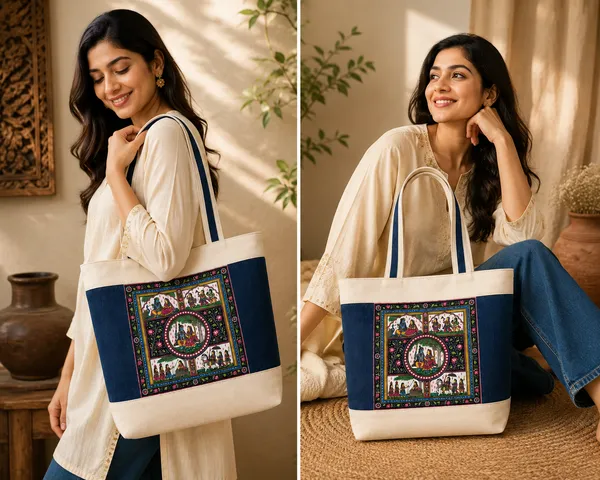 Premium_Canvas_&_Denim_Tote_Bag_with_Traditional_Dual_Sided_Pattachitra_Art_Print_|_Reusable_Shoulder_Bag_for_Women_|_Large_Shopping,_Office_&_Travel_Tote