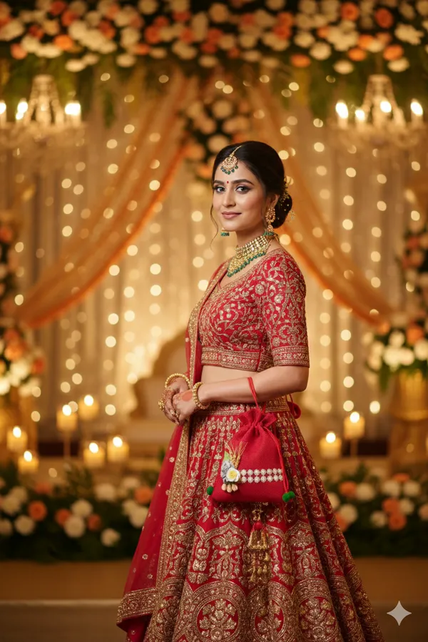 Elegant_Red_Jute_Drawstring_Potli_Bag_with_Double_Pearl_Lace_and_Floral_Appliqué(Pack_of_2)