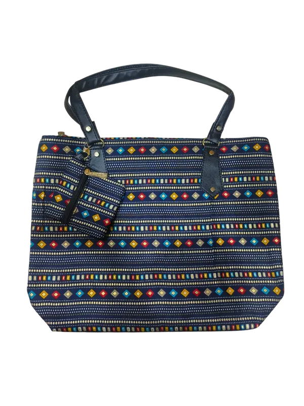 Handcrafted_Geometric_Tapestry_Tote_Bag_with_Vegan_Leather_Trim_I_Unbeatable_Bundle_Deal:_Get_a_FREE_Neck_Band_when_you_BUY_1_Ethnic_Bag_for_Just_₹399!