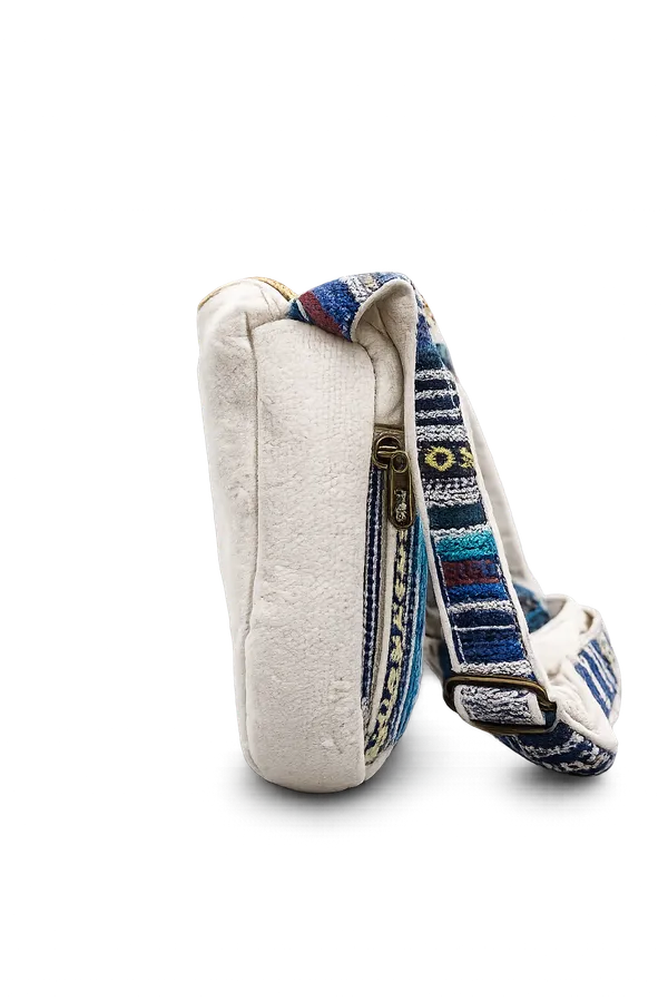 Handcrafted_Hemp_&_Cotton_Half_Moon_Sling_Bag_|_Boho_Crossbody_Shoulder_Bag_with_Adjustable_Strap_|_Cream_&_Blue_Multicolor