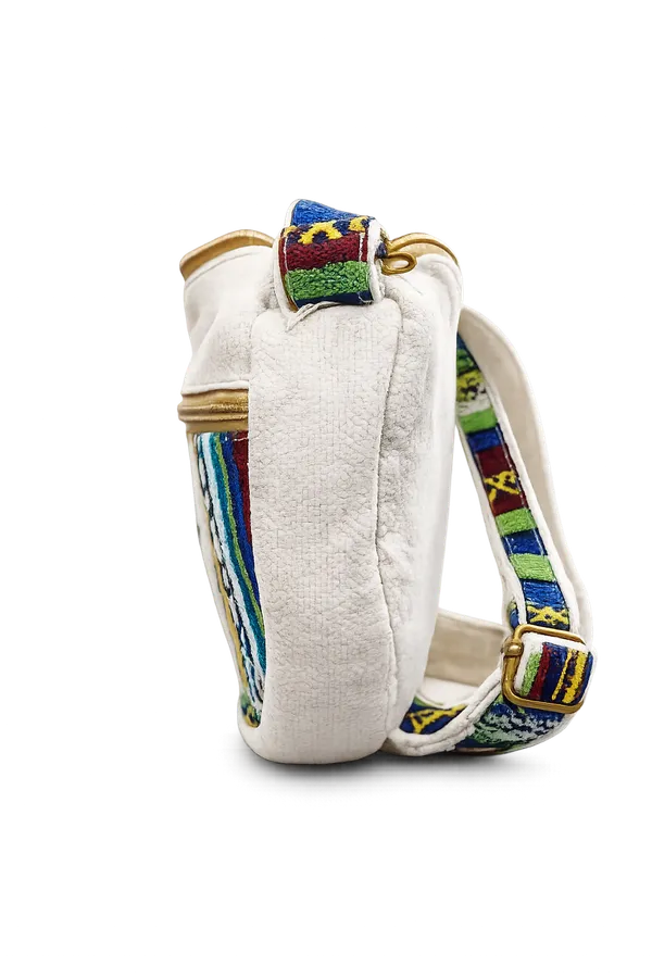 Handcrafted_Hemp_&_Cotton_Half_Moon_Sling_Bag_|_Multicolor_Boho_Crossbody_Shoulder_Bag_with_Adjustable_Strap_|_Cream_&_Green