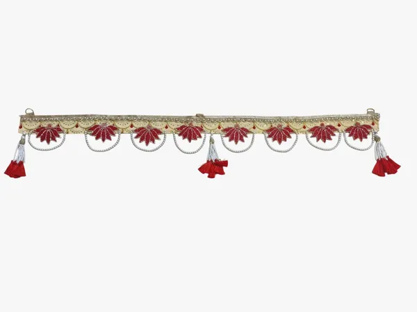 Luxury_Red_&_Gold_Floral_Toran_for_Door_Entrance_|_Designer_Bandhanwar_with_Pearl_Chains_&_Tassels_for_Festive_Décor