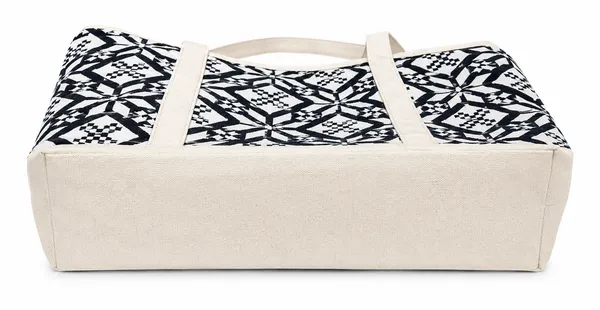 Premium_Canvas_and_Jacquard_Fabric_Tote_Bag_|_Women’s_Shopping_&_Daily_Use_Bag