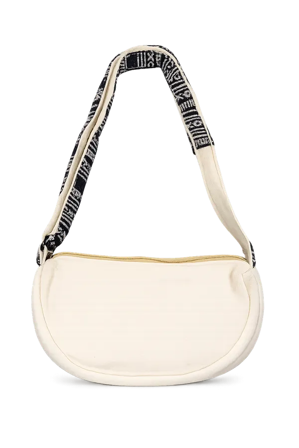 Puri_Handicraft_Handmade_Cotton_&_Jacquard_Sling_Bag_for_Women_|_Half_Moon_Crossbody_Shoulder_Bag_with_Zipper_|_Black_&_Off_White