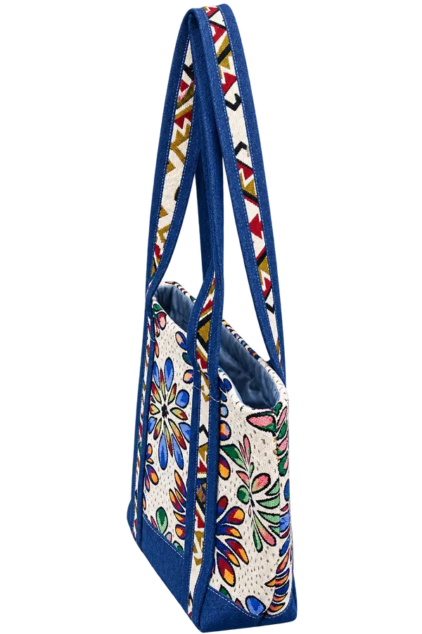Puri_Handicraft_Jacquard_&_Denim_Tote_Bag_for_Women_–_Multicolor_Printed_Designer_Shopping_Bag_with_Long_Shoulder_Handles