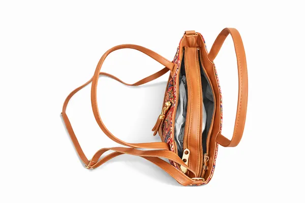 Red_Ethnic_Patchwork_Print_Handbag_with_Tan_Handles_&_Adjustable_Sling_Strap