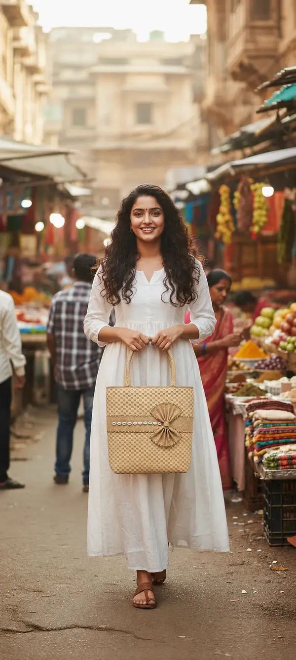 White_Premium_Jute_Multipurpose_Bag_For_Women