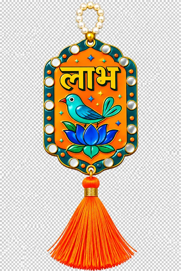 Traditional_Shubh_Labh_Decorative_Wall_Hanging_(2_pair-_4_piece)