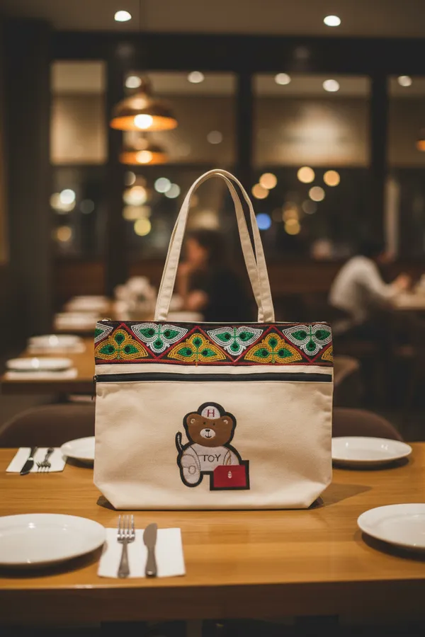 White_Premium_Jute_Teddy_Multipurpose_Bag_For_Women