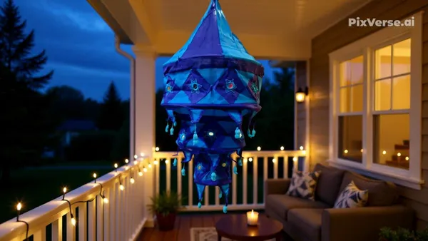 3-Tier_Lantern_–_Dual-Tone_Blue_Traditional_Decorative_Hanging