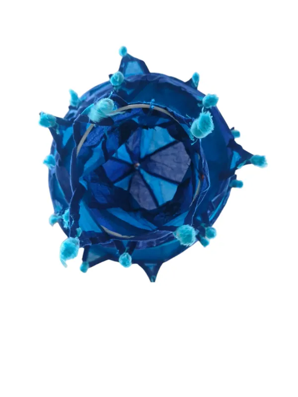 3-Tier_Lantern_–_Dual-Tone_Blue_Traditional_Decorative_Hanging