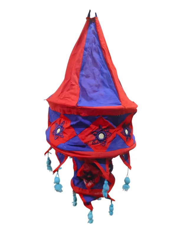 Applique_Hanging_Lantern_–_Red_&_Royal_Blue_Traditional_Decorative_hanging_lights
