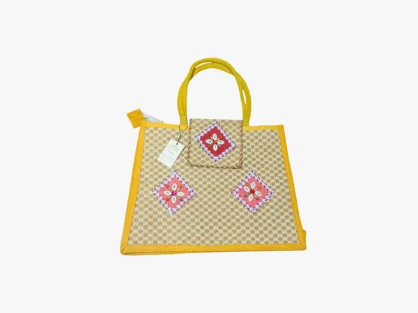 Yellow_Premium_Jute_Handcrafted_Multipurpose_Bag_For_Women