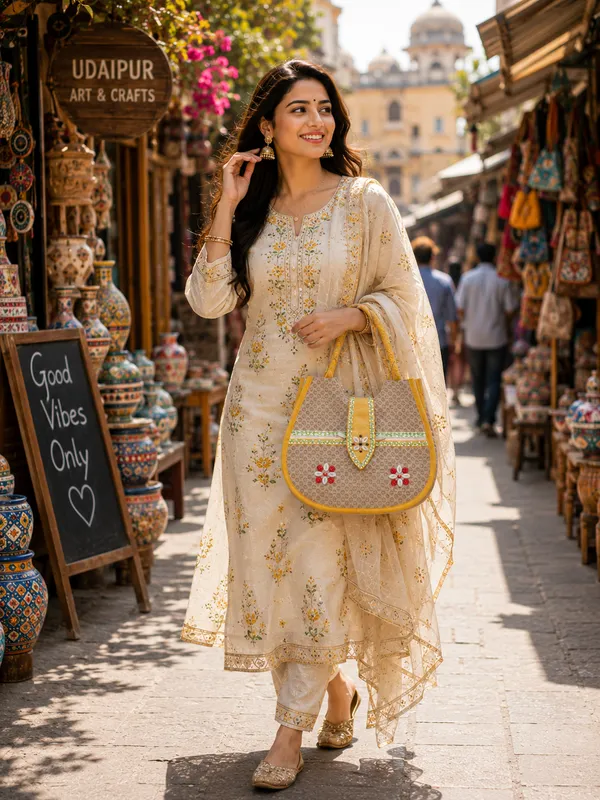 Beige_&_Yellow_Premium_Jute_Multipurpose_Bag_For_Women