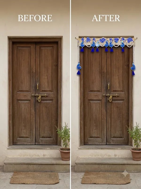 Royal_Blue_Peacock_Designer_Toran_for_Door_Entrance_|_Premium_Bandhanwar_with_Pearl_Chains,_Floral_Work_&_Tassels_for_Festive_Home_Décor