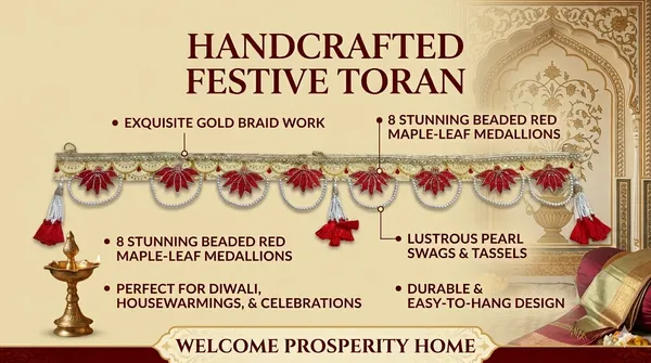 Luxury_Red_&_Gold_Floral_Toran_for_Door_Entrance_|_Designer_Bandhanwar_with_Pearl_Chains_&_Tassels_for_Festive_Décor