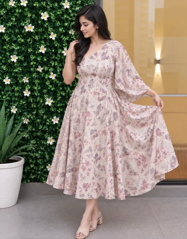 Pink_Printed_One_Shoulder_Midi_Dress