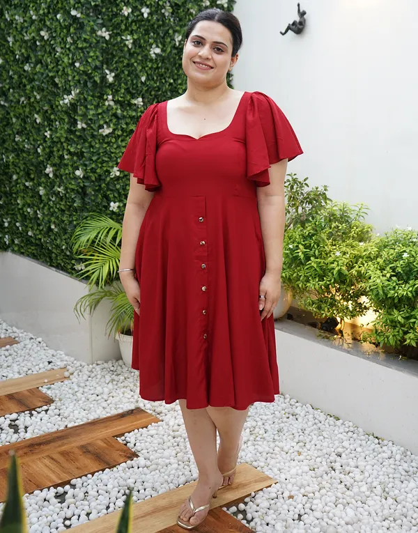 Maroon_Cotton_Rayon_Unapologetic:_Backless_Shift_Dress_For_Women