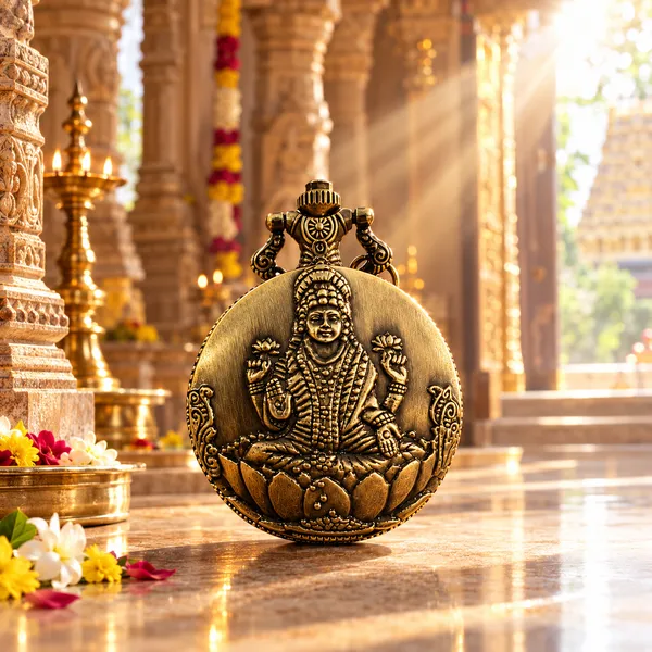 Lakshmi_Mata_Pocket_Watch_Keychain_Diwali_Special