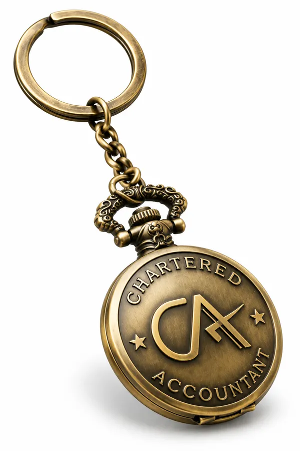 Chartered_Accountant_Gandhi_Watch_Keychain