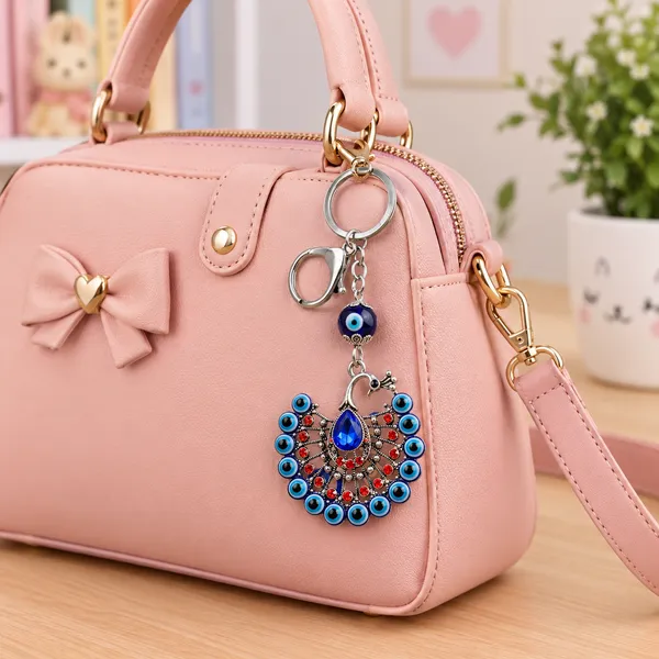 Peacock_Evil_Eye_Keychain_Bag_Hanging