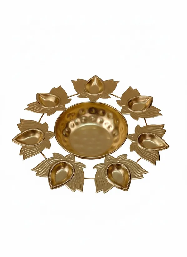 Gold_The_Charm_Of_Lotus-Shaped_Diya_Urli_Bowl_(Set_Of_2_Pc)
