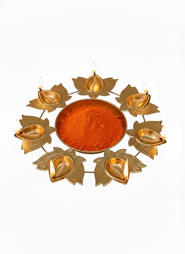 Gold_The_Charm_Of_Lotus-Shaped_Diya_Urli_Bowl_(Set_Of_2_Pc)