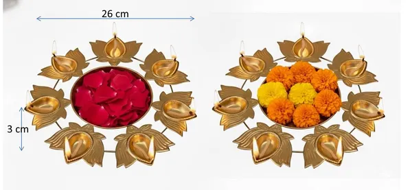 Gold_The_Charm_Of_Lotus-Shaped_Diya_Urli_Bowl_(Set_Of_2_Pc)