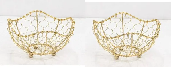 Gold_Exclusive_Fruit_Finish_Wire_Basket_(Set_Of_2_Pc)