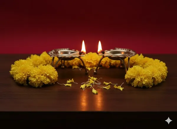 New_Design_Metal_Diyas_on_Stand_Set_of_2_Pc_