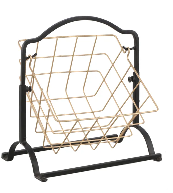 Gold_&_Black_Exclusive_Iron__Multipurpose_Storage_With_Fruit_Basket_Stand