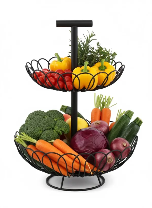 Balck_&_Gold_Exclusive_Multipurpose_Storage_Sleek_2_Tier_Fruit_Basket_(_Pack_of_2)