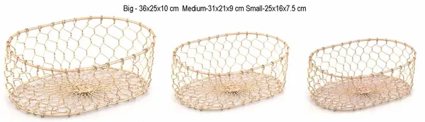 Gold_Exclusive_Fruit_Basket_With_Finish_(Set_Of_3_Pc)